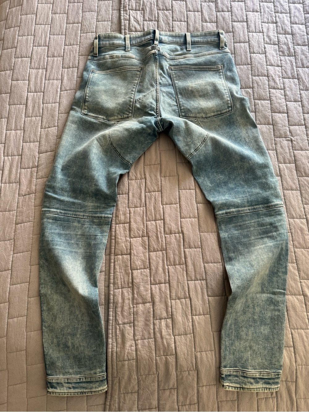 Men's G-Star 5620 3D Skinny Light Wash Blue Denim Jeans